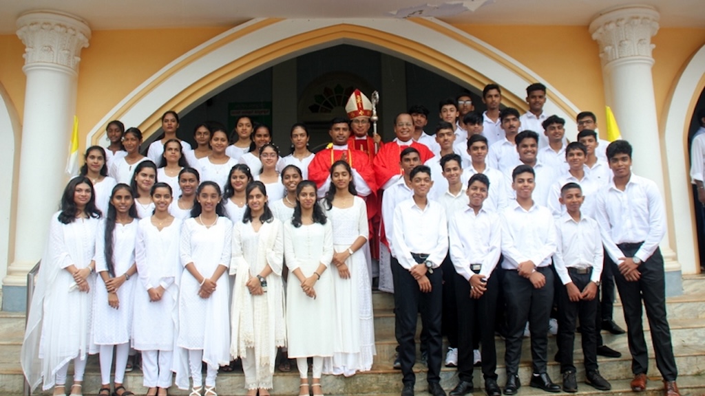 Sacrament of Confirmation at Our Lady of Miracles Cathedral, Kallianpur